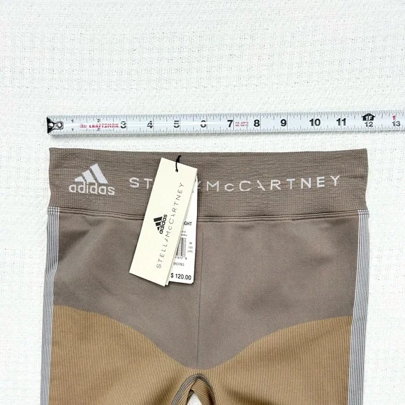 Stella McCartney Adidas Run Knit Tight Size Small, Tan/Taupe, Gray NWT - Picture 10 of 14